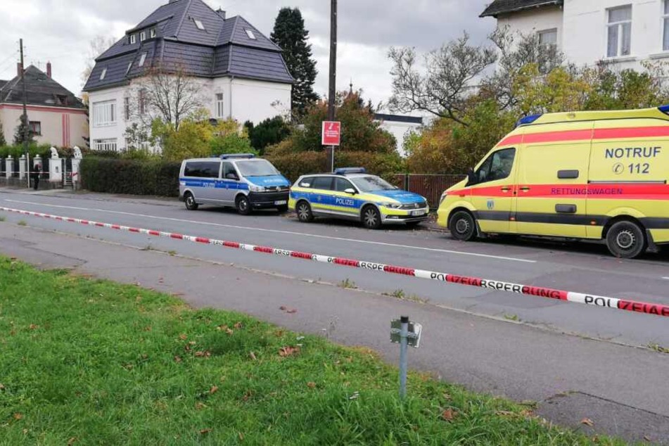 Die Bahnhofstraße in Naunhof war wegen des Einsatzes stundenlang gesperrt.