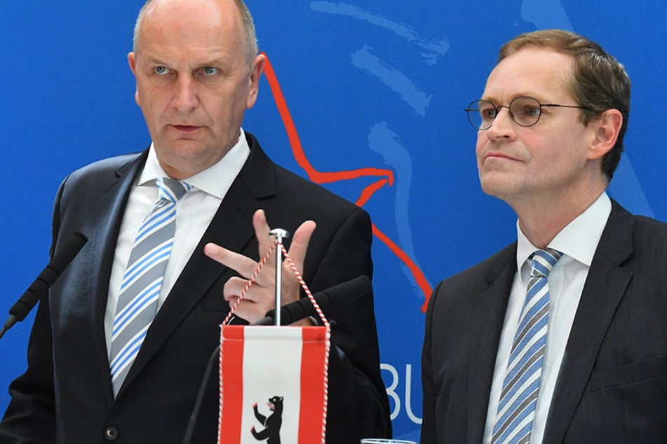 Eigentlich ist man sich in vielen Fragen immer einig: Woidke (l) und Müller.