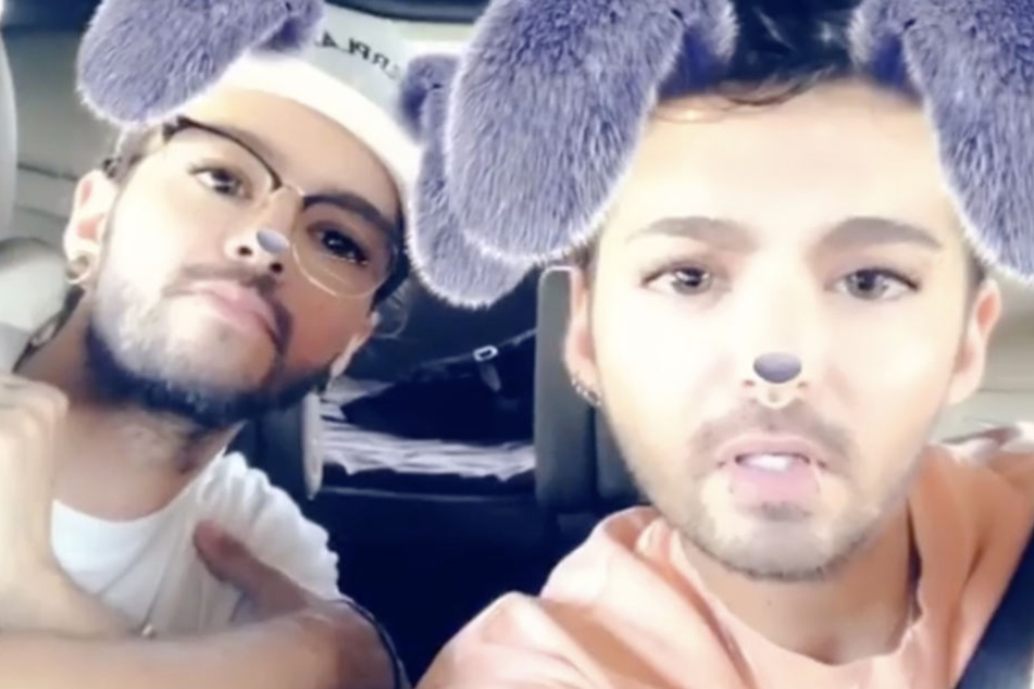 Die "Tokio Hotel"-Zwillinge Bill (l.) und Tom Kaulitz sendeten lustige Ostergrüße an ihre Fans.
