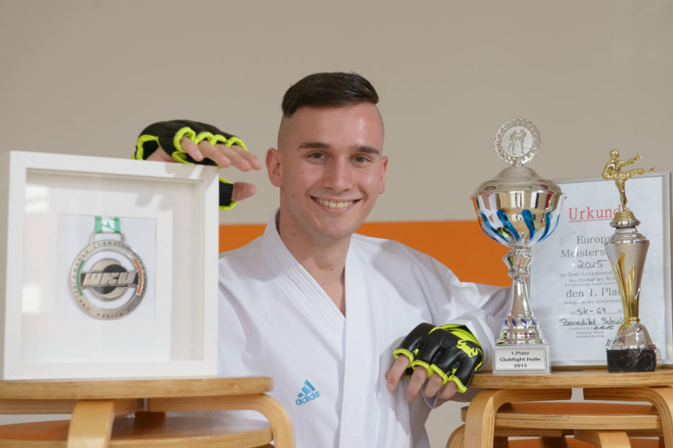 Benedikt Schult (24) kann bereits auf eine beachtliche Pokal-Sammlung blicken.
