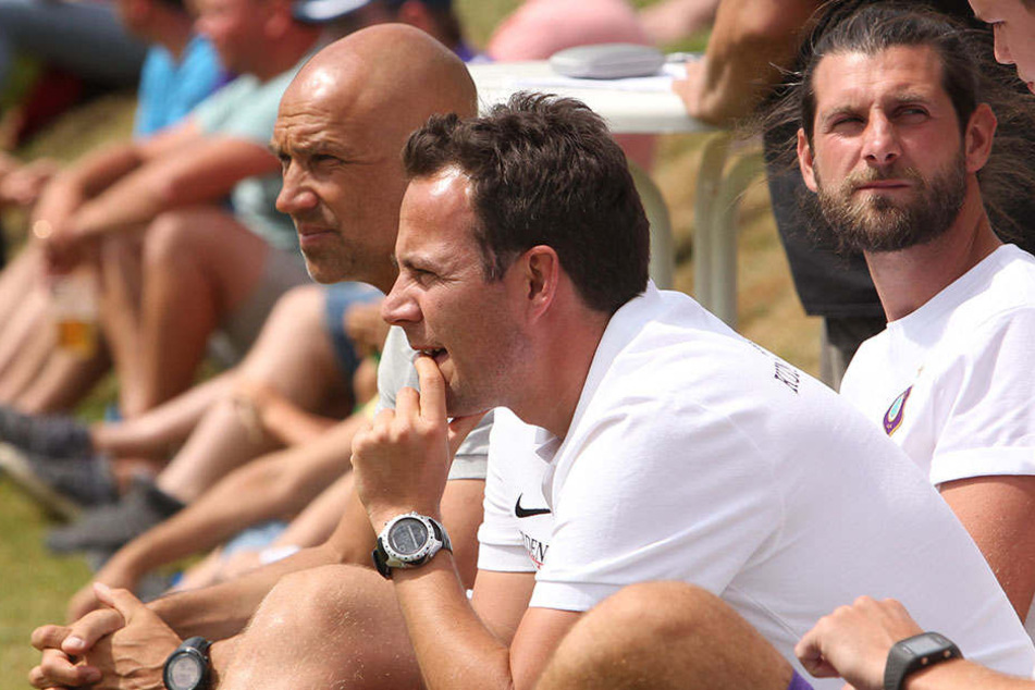 Der Boss und zwei seiner Assistenten (v.l.): Chefcoach Thomas Letsch, Wolfgang Luisser, Robin Lenk.