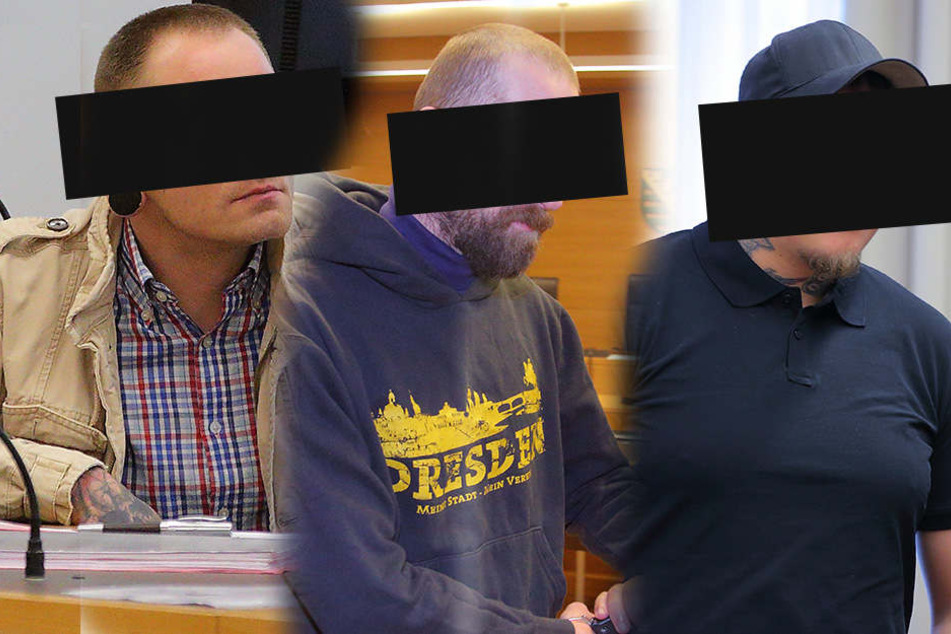 Die drei Angeklagten waren vor Gericht plötzlich ganz kleinlaut.