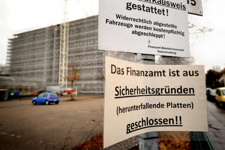 Anfang März musste das Finanzamt evakuiert werden.