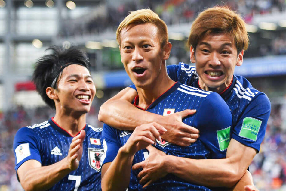Keisuke Honda (M.) bestritt 98 Länderspiele für Japan und erzielte 37 Tore.