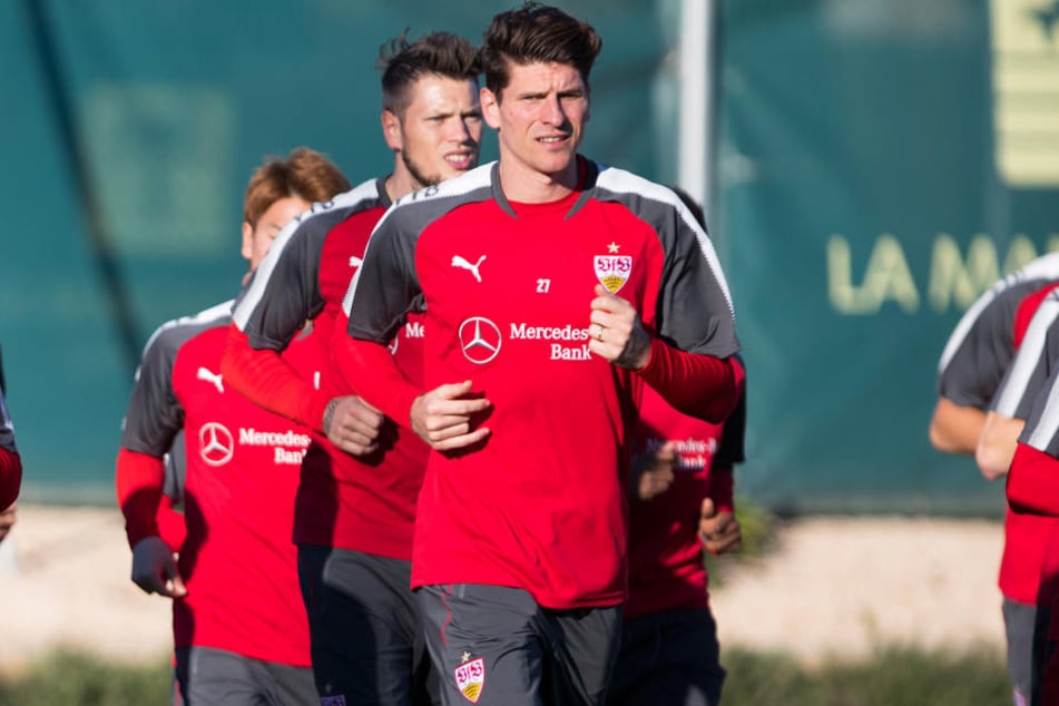 Mario Gomez im Trainingslager bei La Manga.