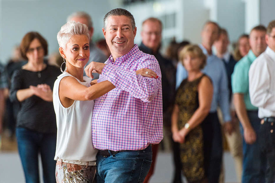 Joachim Llambi zeigte beim Work Shop mit Sindy Hohmann worauf es beim Tango ankommt