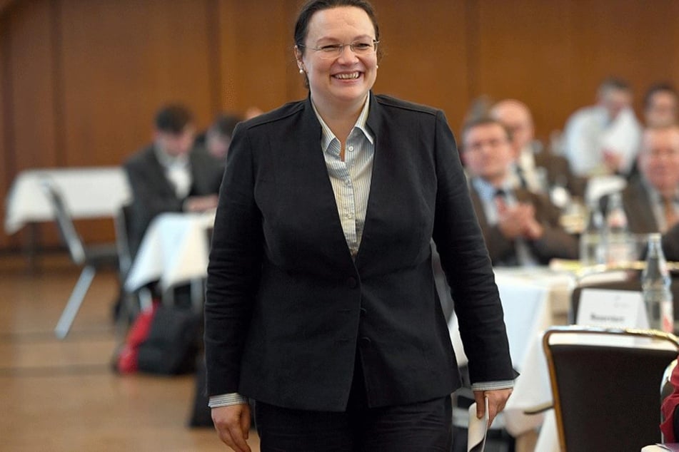Auch Arbeitsministerin Angela Nahles (SPD) konnte "gebucht" werden.