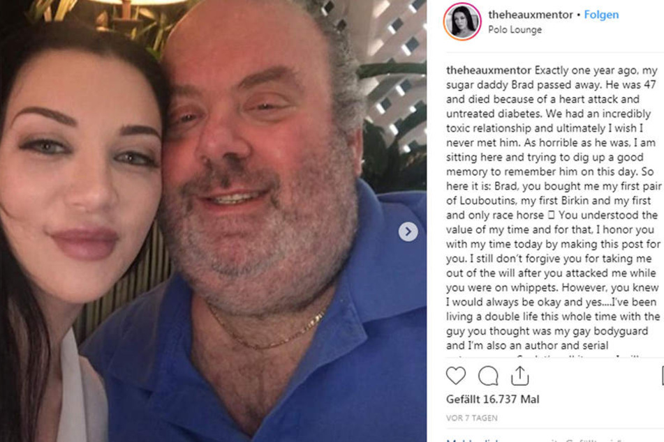 Amanda und ihr Sugar-Daddy Brad. Der 47-Jährige starb an einem Herzinfarkt.