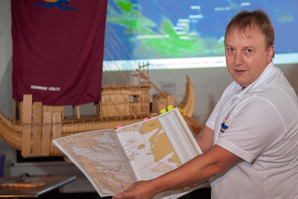 Experimentalarchäologe Dr. Dominique Görlitz (52) will im Juli über das Schwarze Meer segeln, um alte Handelsrouten nachweisen.