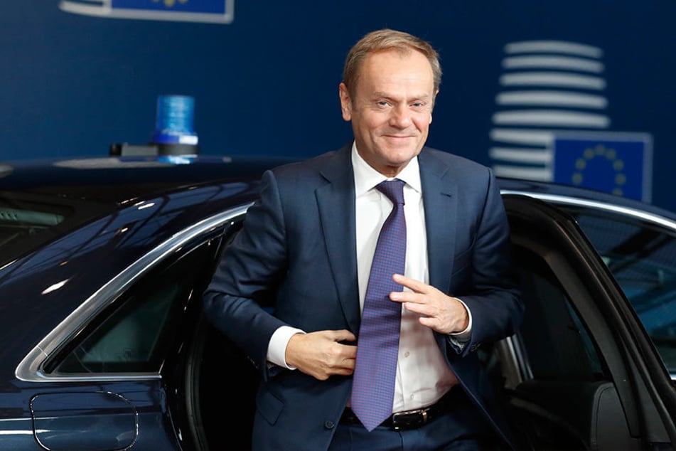 EU-Ratspräsident Donald Tusk kann sich auch mal eine geschmackvolle Krawatte leisten.