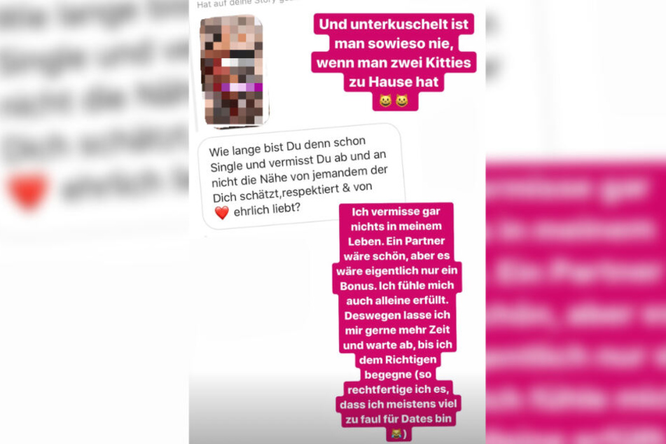 Das Bild zeigt den Screenshot einer Instagram-Story des Models vom gestrigen Freitag.