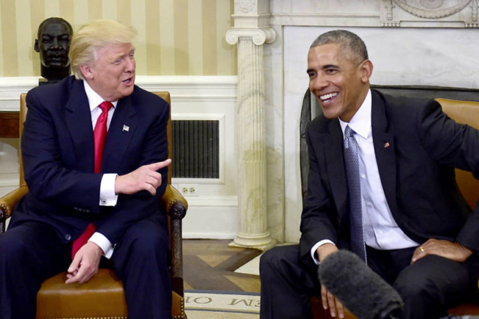 Donald Trump und Barak Obama bei ihrem ersten Treffen im Weißen Haus.