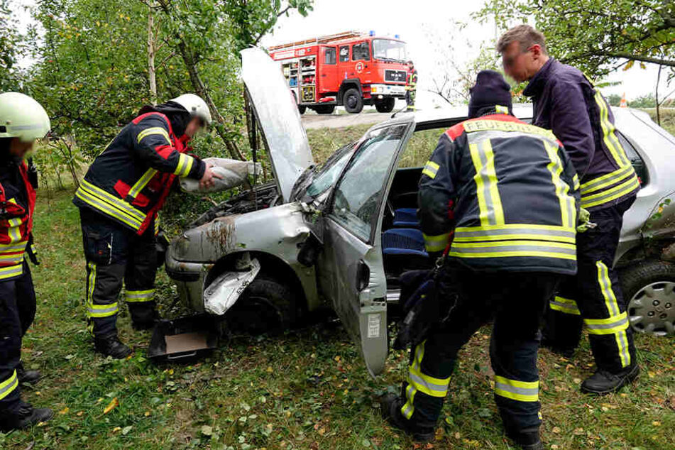 Die Fahrerin wurde bei dem Unfall verletzt.
