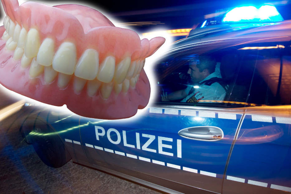 Sein Gebiss verlor er bei der Diebesaktion. (Fotomontage/Symbolbild)