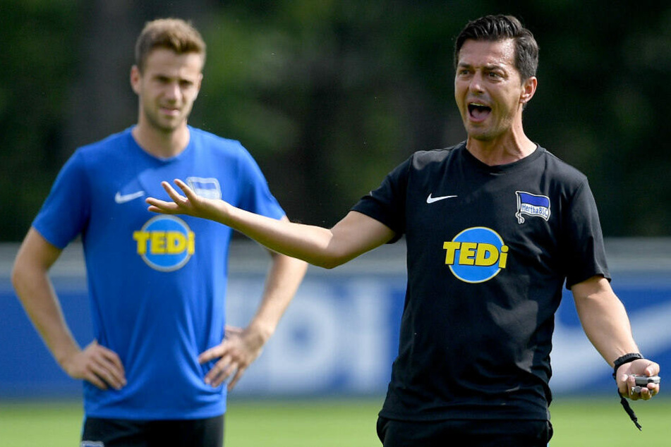 Ante Covic und Lukas Klünter beim Training.