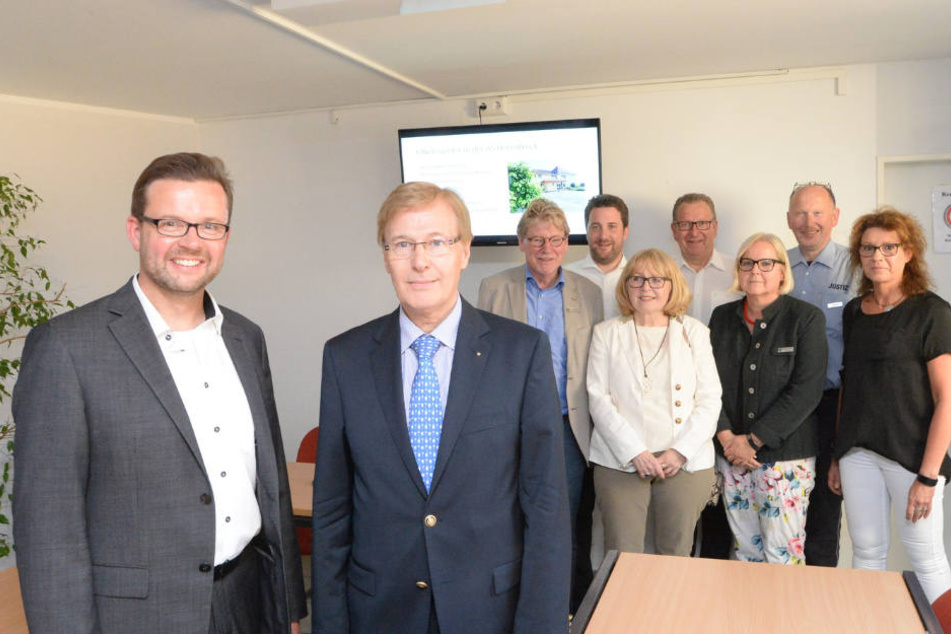 Raphael Tigges (r.) hatte den Minister eingeladen.