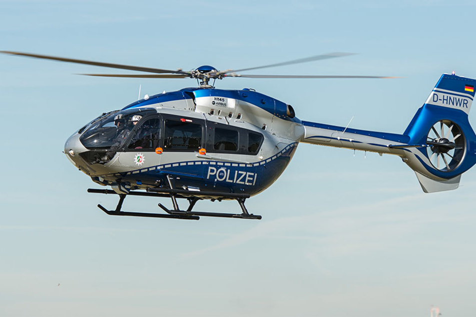 Ein Polizeihubschrauber wurde zur Suche angefordert.