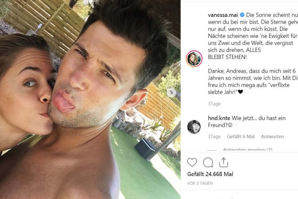 Mit ihrem Ehemann Andreas Ferber: "Die Sonne scheint nur, wenn du bei mir bist..."