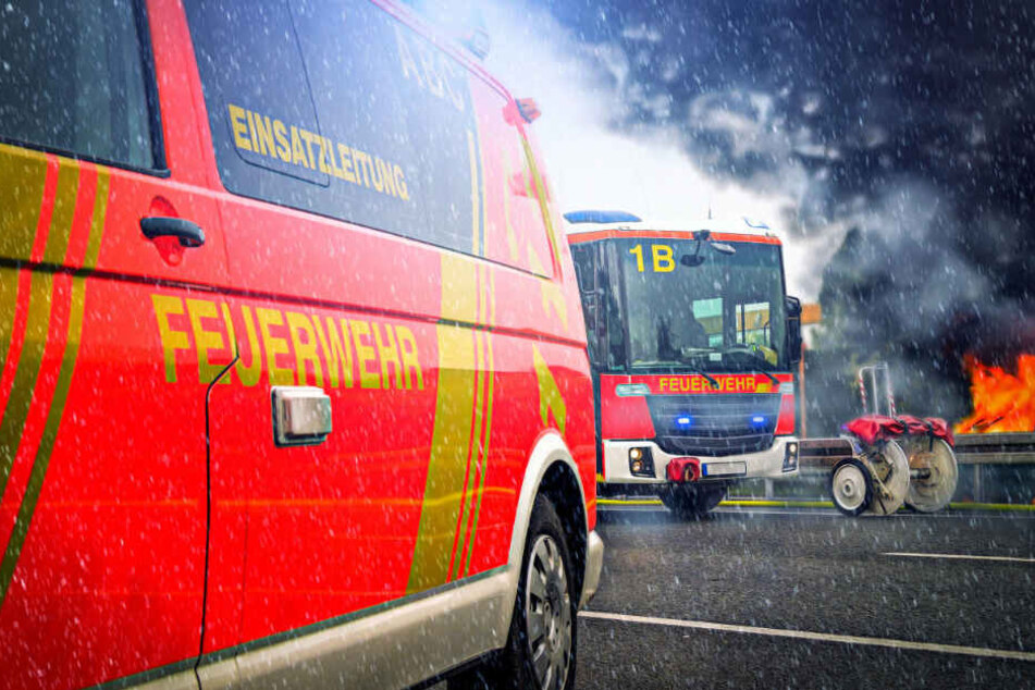 Die Feuerwehr war schnell vor Ort und löschte das Feuer. (Symbolbild)