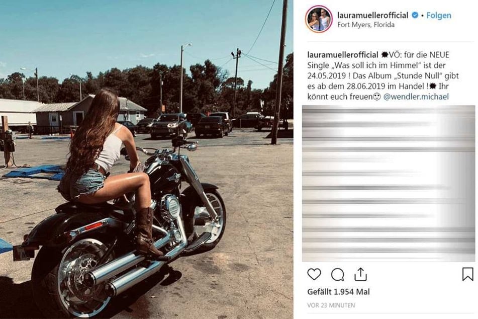 So kündigt Laura Müller (18) das neue Album vom Wendler an.