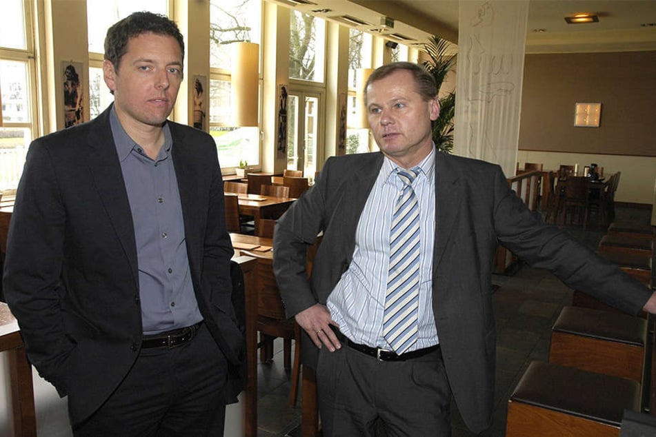 2008 war Roland Kentsch noch im Dienste des DSC. Mit dabei auch der alte Medienleiter Axel Ubben.