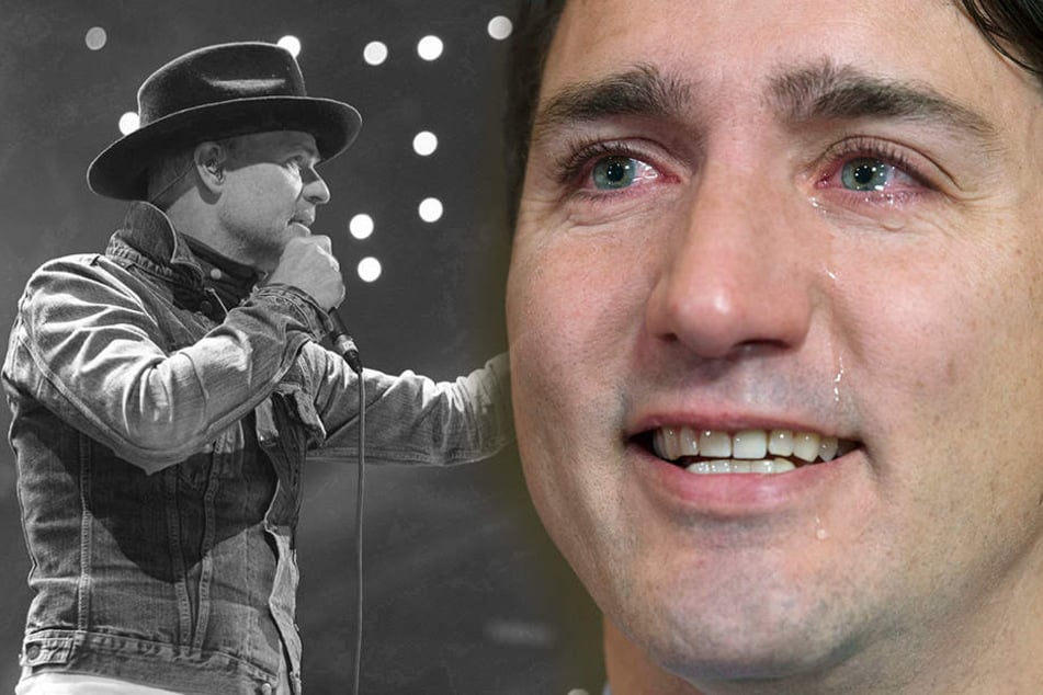 Gord Downie (li.) war Sänger der extrem beliebten Band "The Tragically" und Freund von Kanada Premierminister Trudeau (re).