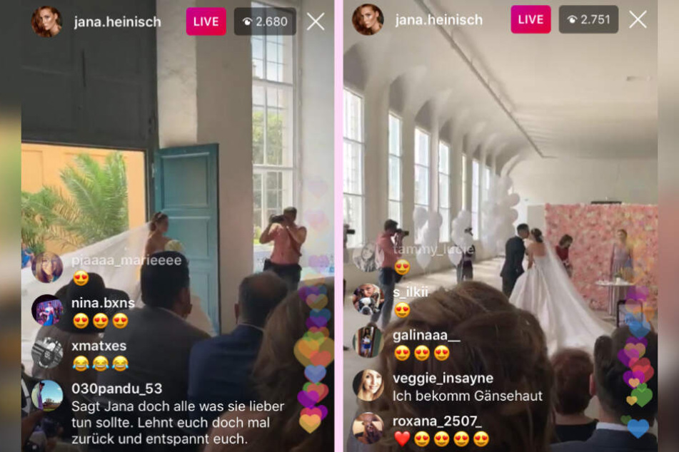 Das Live-Video von Jana Heinisch auf Instagram.