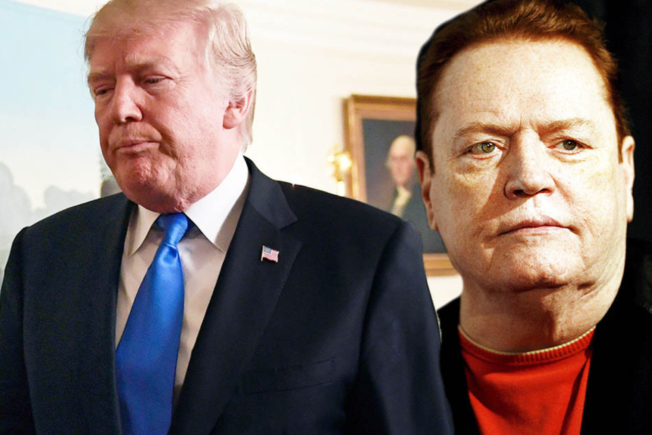 Porno-Produzent Larry Flynt (rechts) will für Schmutz über Trump (links) mehrere Millionen Dollar bezahlen.