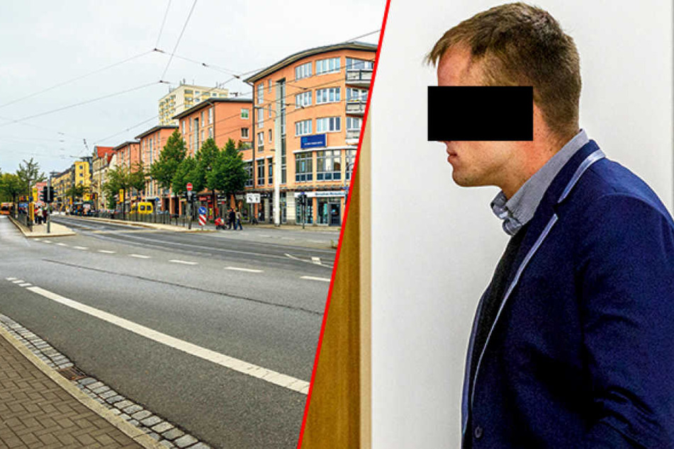 An der Zwinglistraße/ Ecke Rothermundtstraße begann die nächtliche Hatz. Tom B. (28) droht für seine mutmaßliche Amokfahrt sogar Knast.