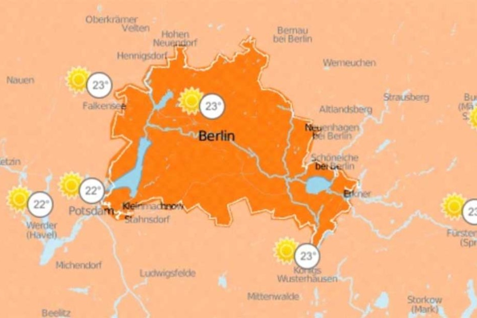 Bis Ende der Woche bleibt es sonnig und warm.