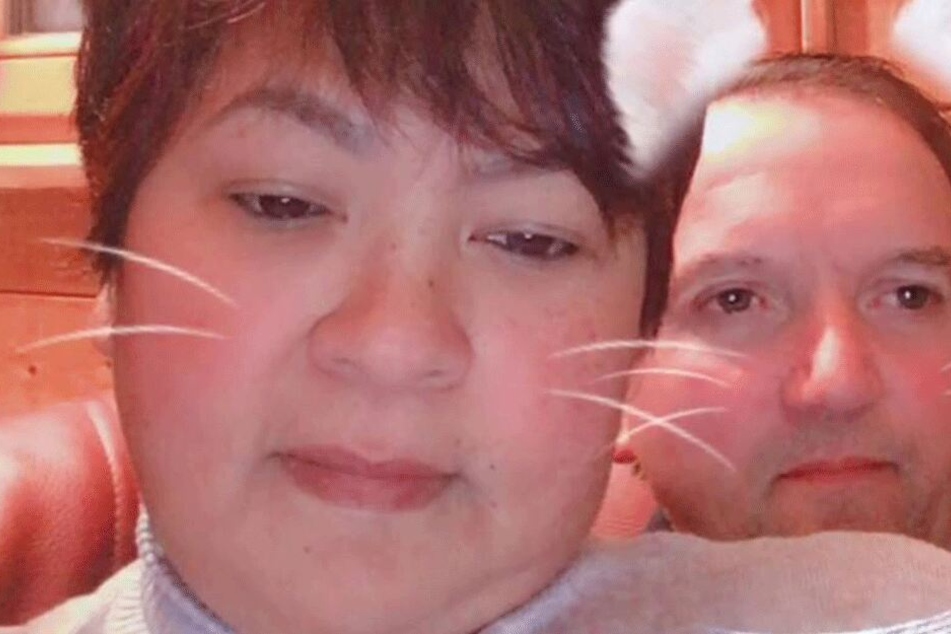 Ein Facebook-Selfie mit Gatte Josef.