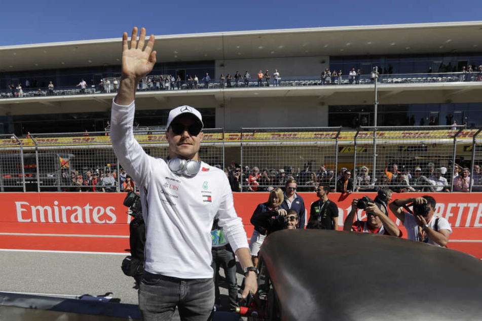 Valtteri Bottas aus Finnland von Team Mercedes gewann das Rennen in den USA.