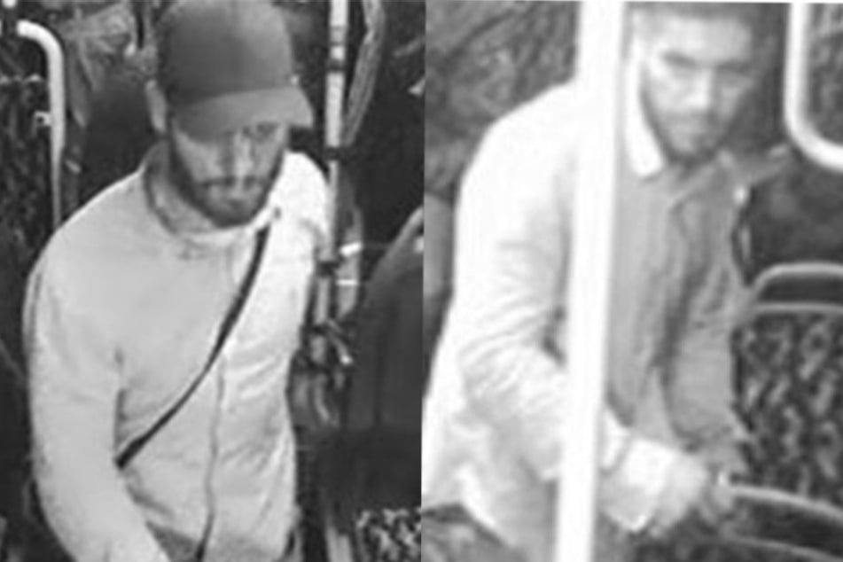 Die Polizei sucht mit diesen Bildern nach dem Verdächtigen.