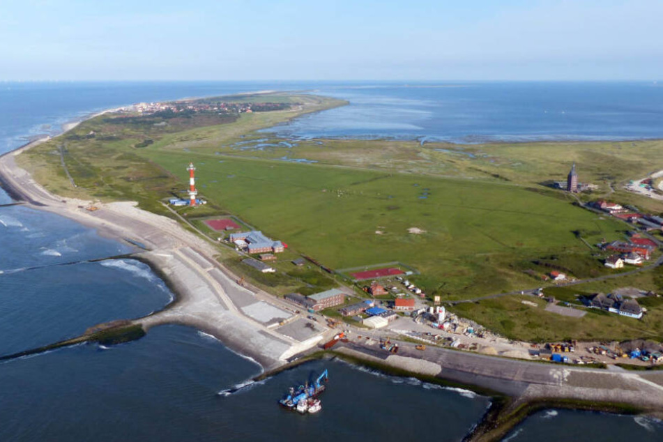 Die Nordsee-Insel Wangerooge von oben