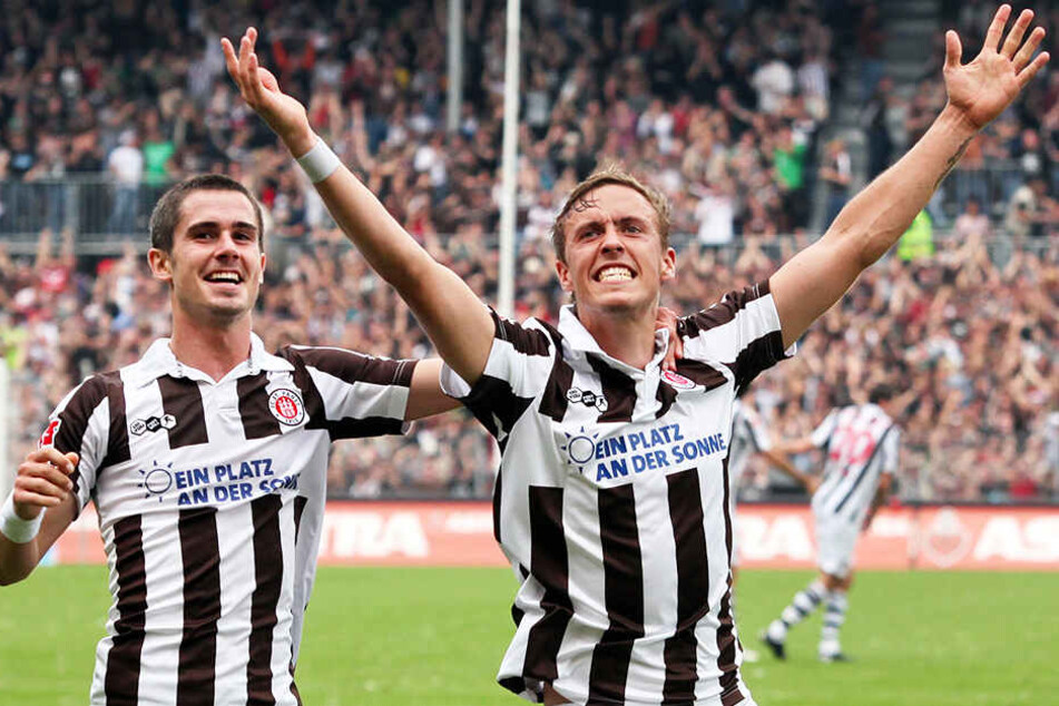 Der Wechsel zum FC St. Pauli brachte Max Kruses (r.) Karriere im Sommer 2009 erst so richtig ins Rollen.
