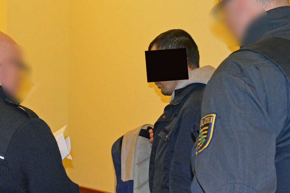 Der 28-Jährige am Mittwoch im Gericht.