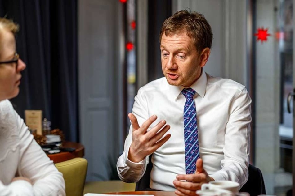 Michael Kretschmer im Gespräch mit TAG24-Redakteurin Juliane Morgenroth.