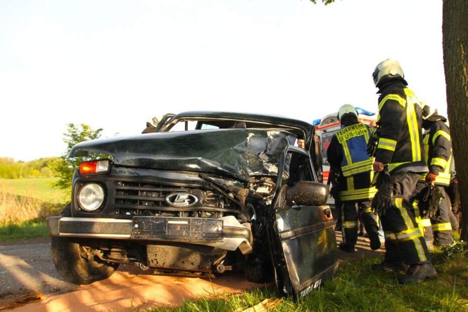 Der Geländewagen ist nach dem Unfall ein Totalschaden!