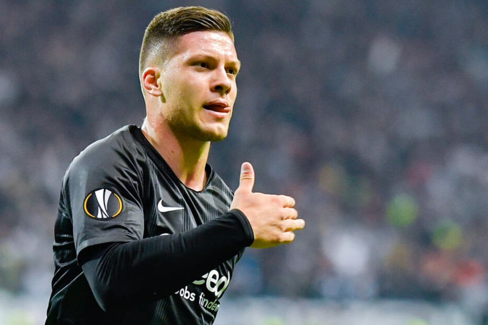 Allen Grund zum Jubeln: Luka Jovic brachte der Wechsel zu Real Madrid auch hunderttausende neue Follower auf Instagram ein.