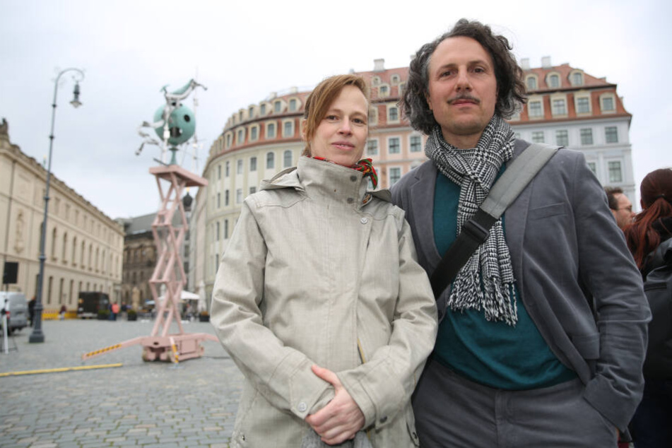 Die Hamburger Künstler Heike Mutter und Ulrich Genth.