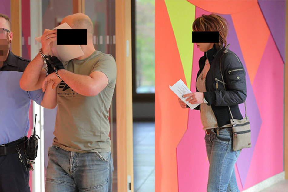 Andre P. (36) sitzt schon wegen anderen Delikten im Knast, Cindy H. (34) schweigt bisher zur Anklage.