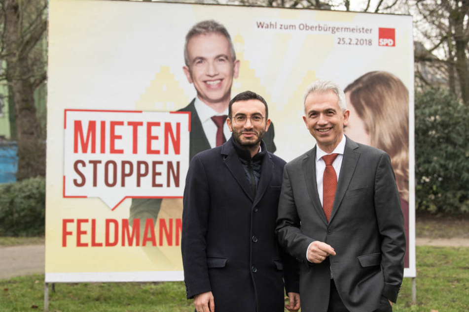 Peter Feldmann hat sich als Wahlkampf-Motto bezahlbaren Wohnraum genommen.