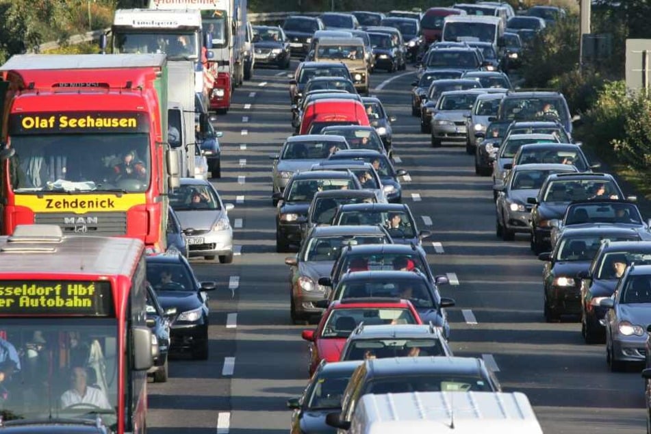 Die A52 bei Mönchengladbach. (Foto aus einem früheren Jahr)