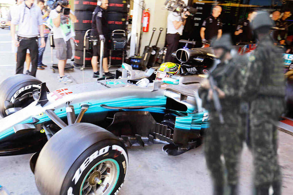 Der Teambus des Mercedes-Rennstalls wurde vor dem Grand Prix von Brasilien überfallen. (Symbolbild).