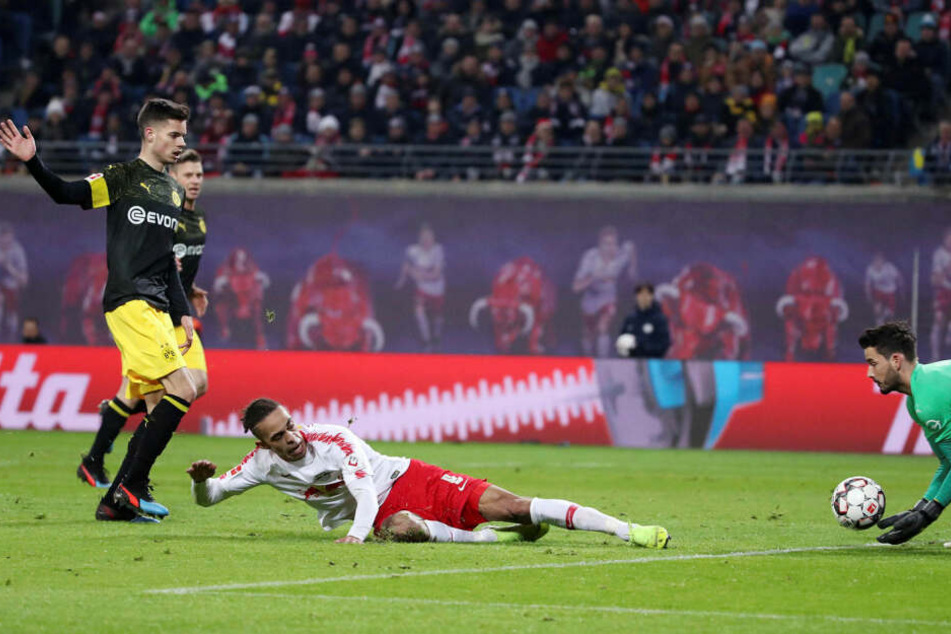 Beim 0:1 gegen Spitzenreiter Borussia Dortmund am Samstag blieb der dänische Nationalstürmer glücklos.