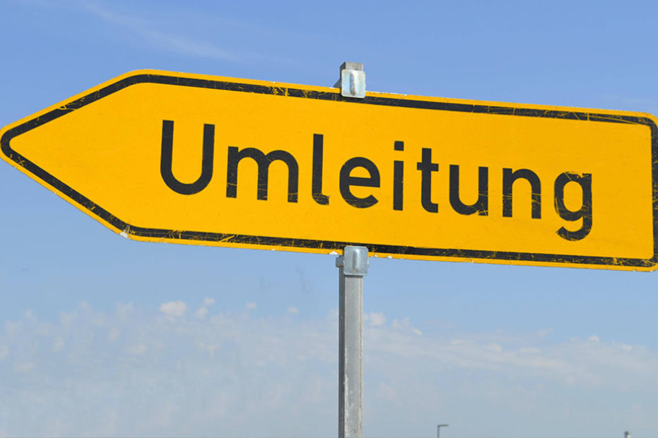 Eine weiträumige Umleitung müssen Autofahrer seit Montag in Kauf nehmen.