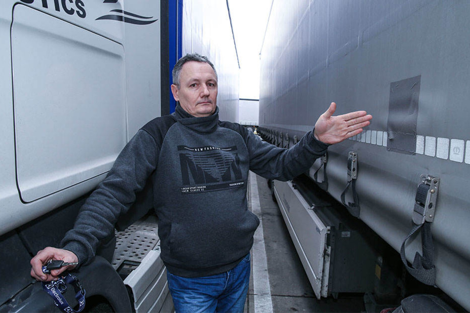 Am Brummi von Tomasz Bytniewski (49) waren die Schlitzer schon.