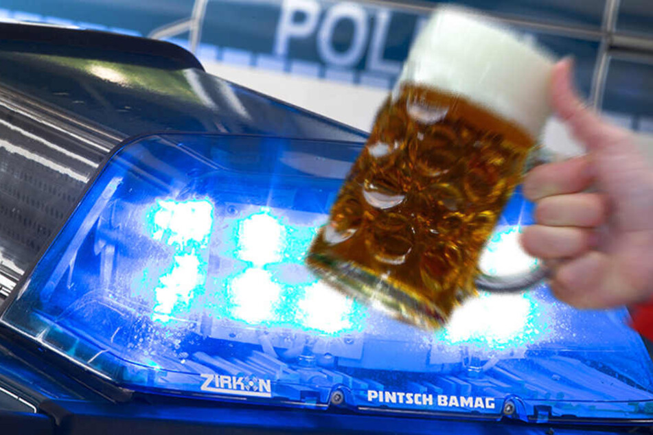 Die Frauen gingen plötzlich mit Biergläsern aufeinander los.