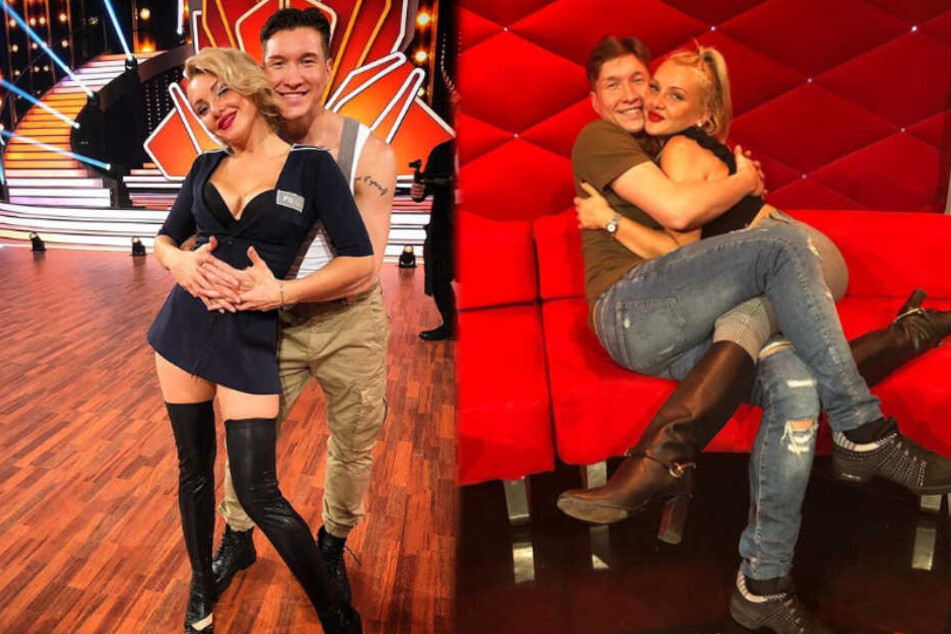 Sieht ganz so aus, als würden Evelyn und Evgeny nicht nur übers Tanzparkett schweben.