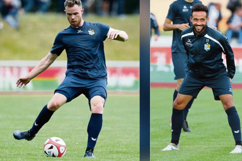 Alles Müller. Tobias (li.) legte sich beim Trainingscamp in Templin ins Zeug. Fabian Müller auf dem Trainingsplatz mit dem CFC.